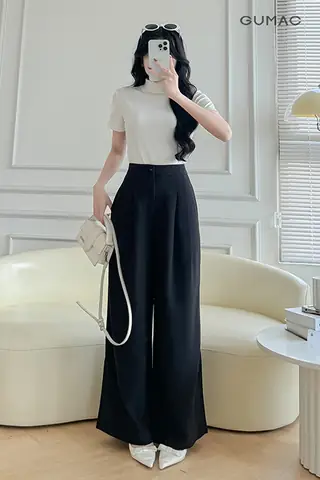 Quần Ống Suông Nữ Hàn Quốc