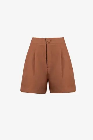 Quần Short Nữ Lưng Cao Ống Rộng