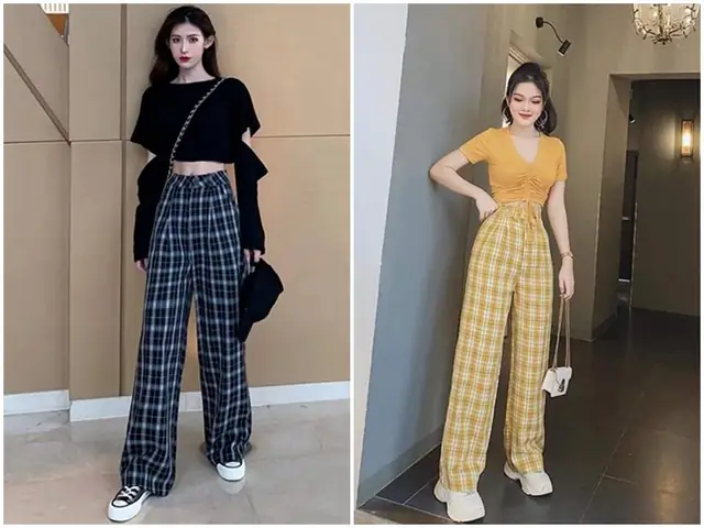 Quần Sọc Caro Phối Với Áo Gì