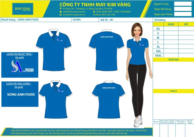 Quy Trình May Áo Thun Polo