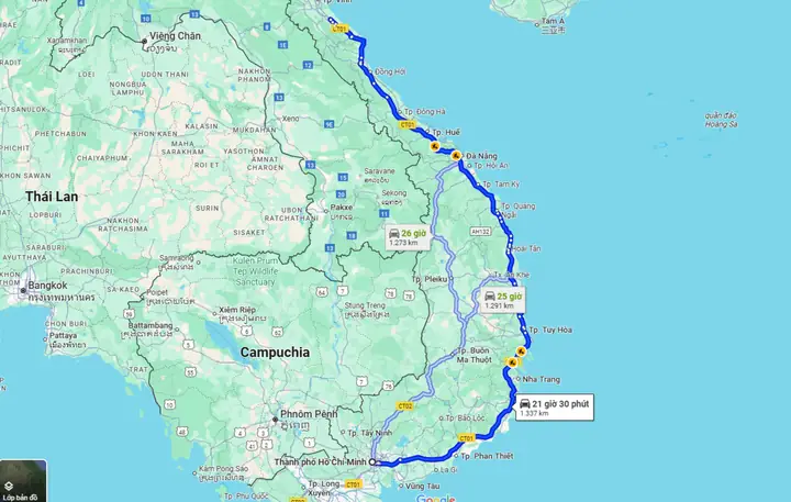 Sài Gòn Hà Tĩnh Bao Nhiêu Km