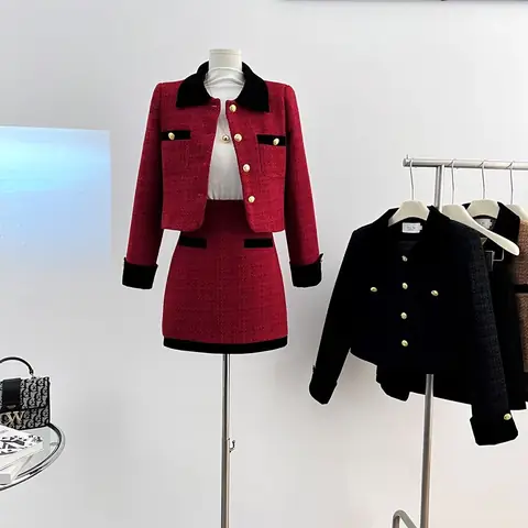 Set Váy Dạ Áo Khoác