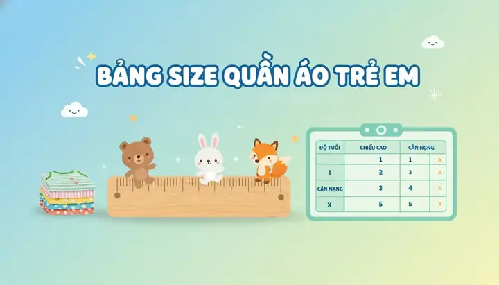 Bảng Size Quần Áo Trẻ Em Chuẩn Nhất 2026: Hướng Dẫn Chi Tiết Từ A-z