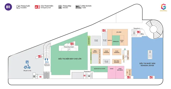 Sơ Đồ Gigamall Thủ Đức