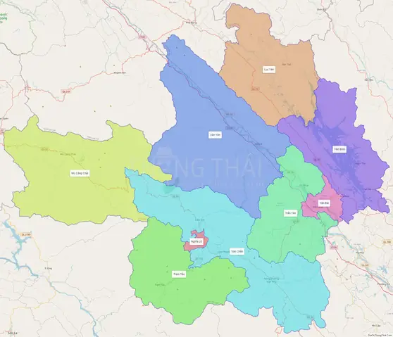Sơ Đồ Tỉnh Yên Bái