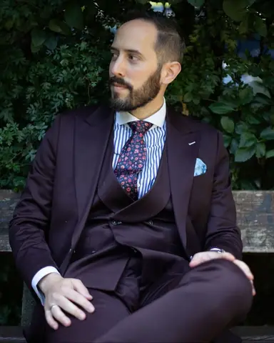Striped Tie With Striped Shirt