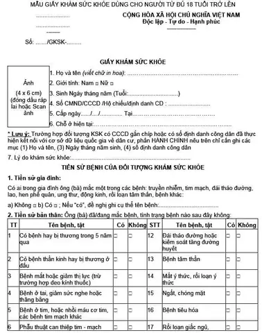 Sức Khỏe Loại 3 Là Sao