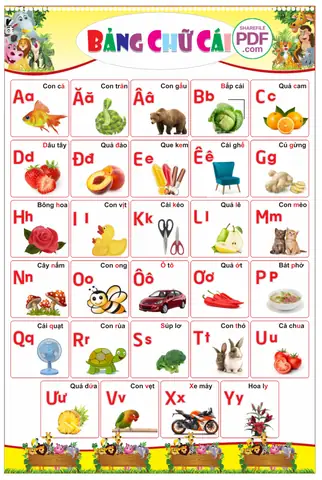 Tải Bảng Chữ Cái Cho Bé