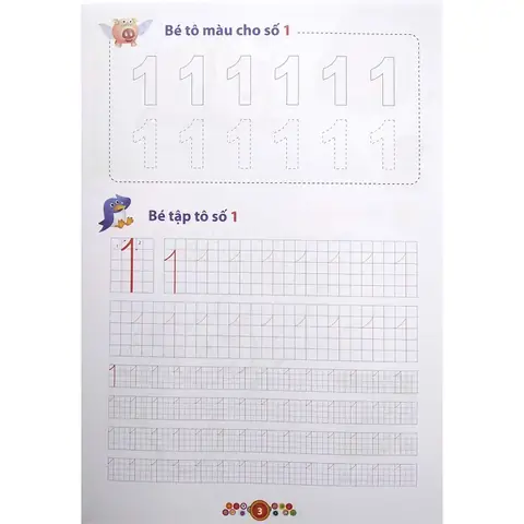 Tập Tô Số Cho Bé 5 Tuổi