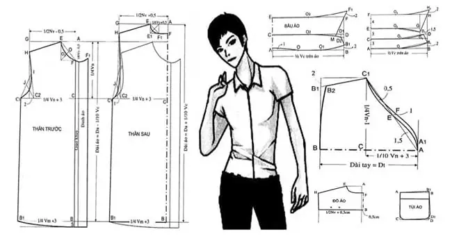 Hướng Dẫn Toàn Tập Thiết Kế Áo Sơ Mi Nam Cơ Bản