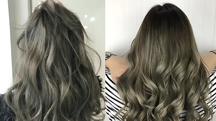 Tóc Màu Nâu Lạnh Ánh Rêu