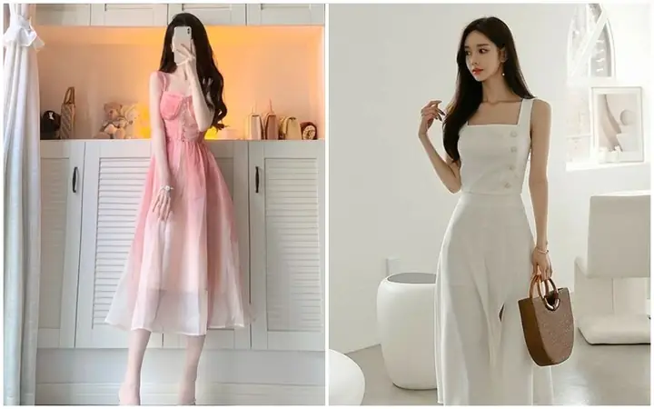 Váy 2 Dây Bản To Kẻ Caro