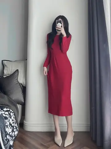 Váy Body Len Tăm Dài Tay
