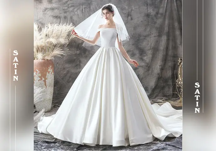 Váy Cưới Chất Liệu Satin