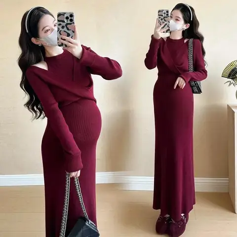 Váy Len Bầu Mùa Đông