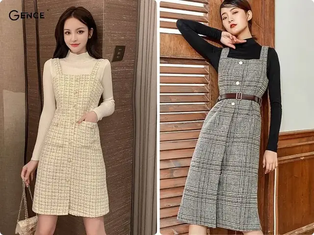 Váy Liền Mùa Đông Trẻ Trung